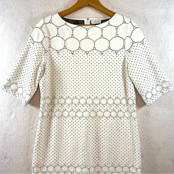 Christin Michaels Lace Mod Shealth Dress Sz 12 Feminine Retro Elegant Chic Party - Picture 2 of 14